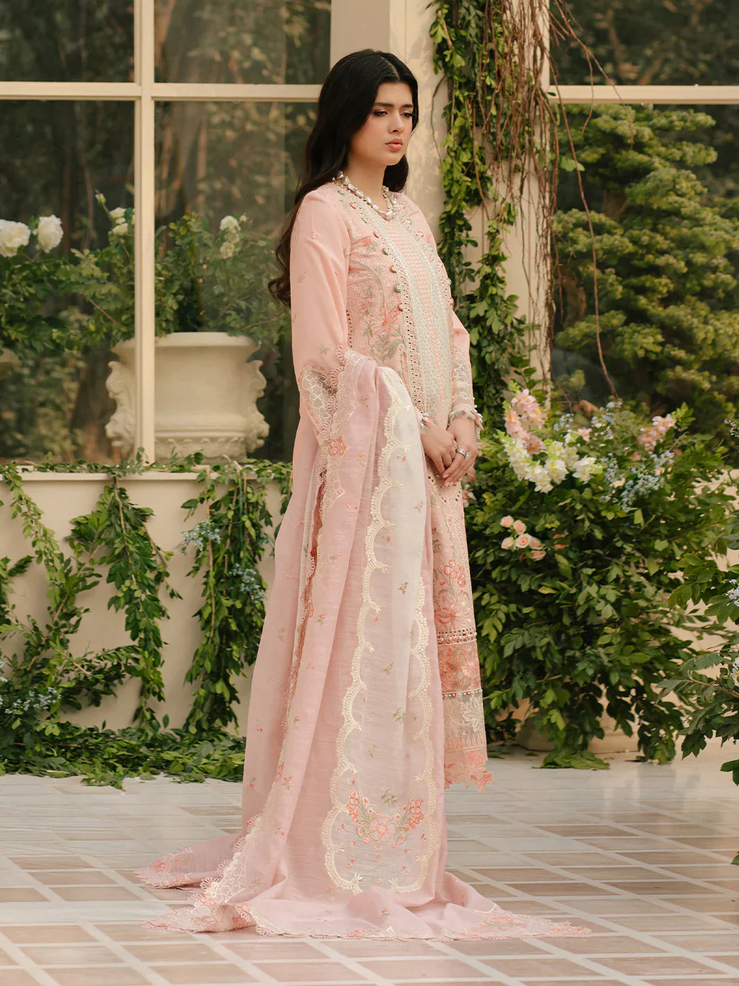 Binilyas Fareesia Luxury Embroidered Lawn 3pc