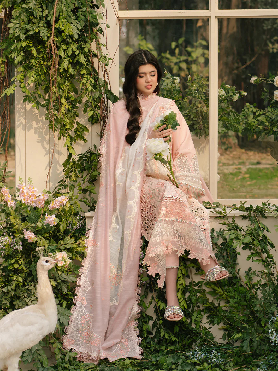 Binilyas Fareesia Luxury Embroidered Lawn 3pc