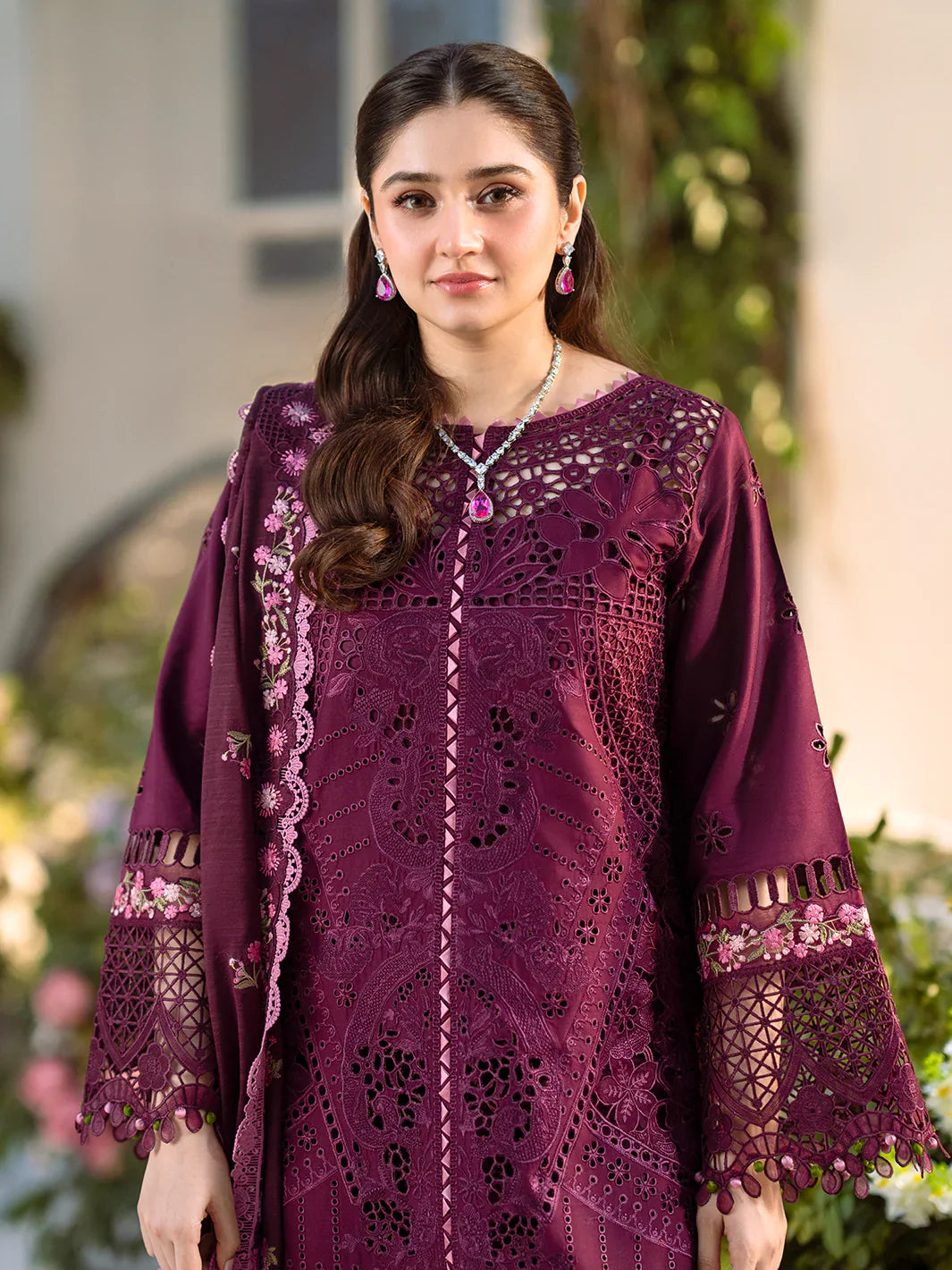 Binilyas Fareesia Luxury Embroidered Lawn 3pc