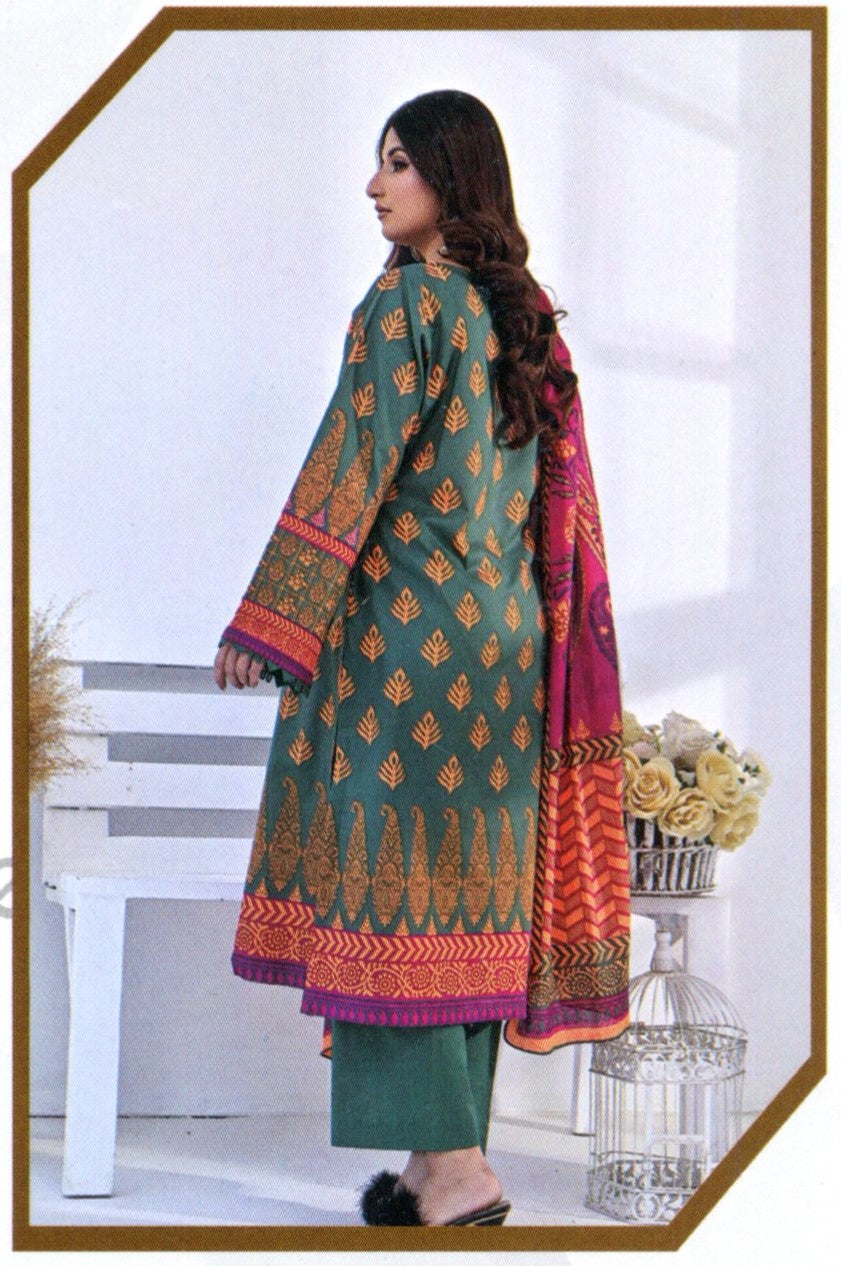 Jaffrani Amal VOL-6 Unstitched Printed Lawn 3pc