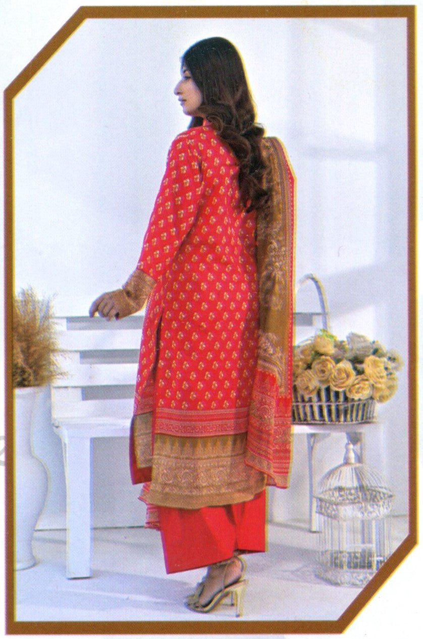 Jaffrani Amal VOL-6 Unstitched Printed Lawn 3pc