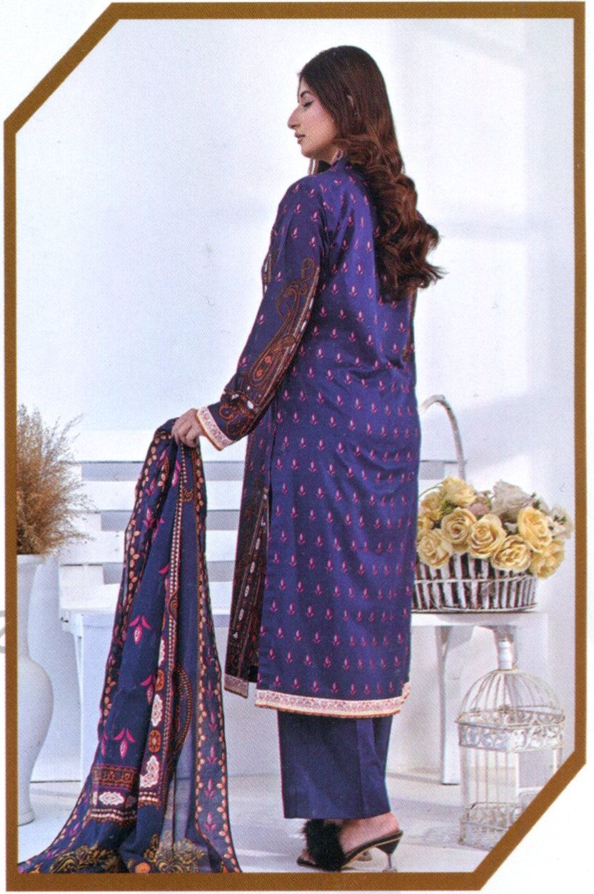 Jaffrani Amal VOL-6 Unstitched Printed Lawn 3pc