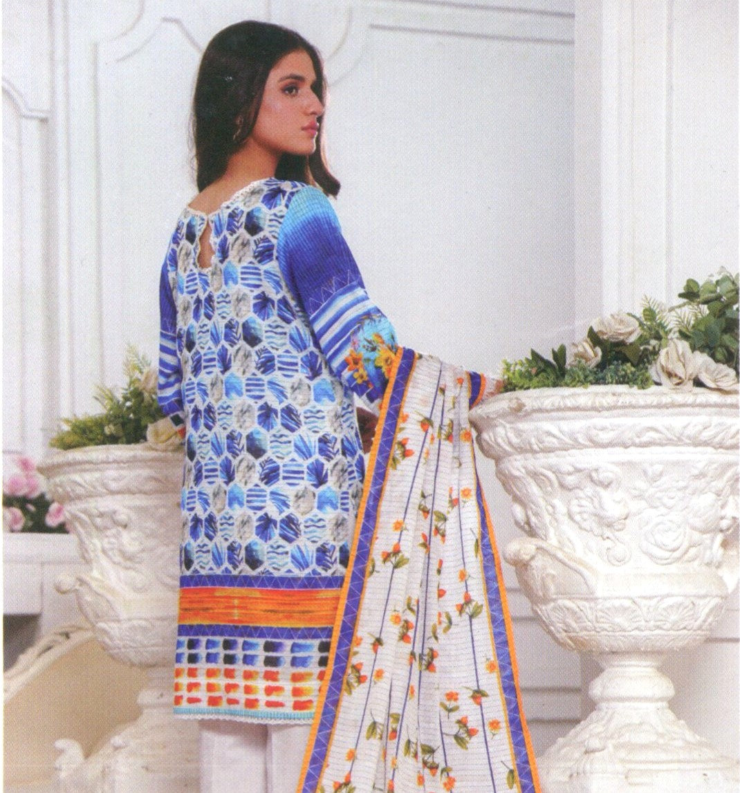 Jaffrani Dhabi Dora VOL-13 Unstitched Printed Lawn 3pc