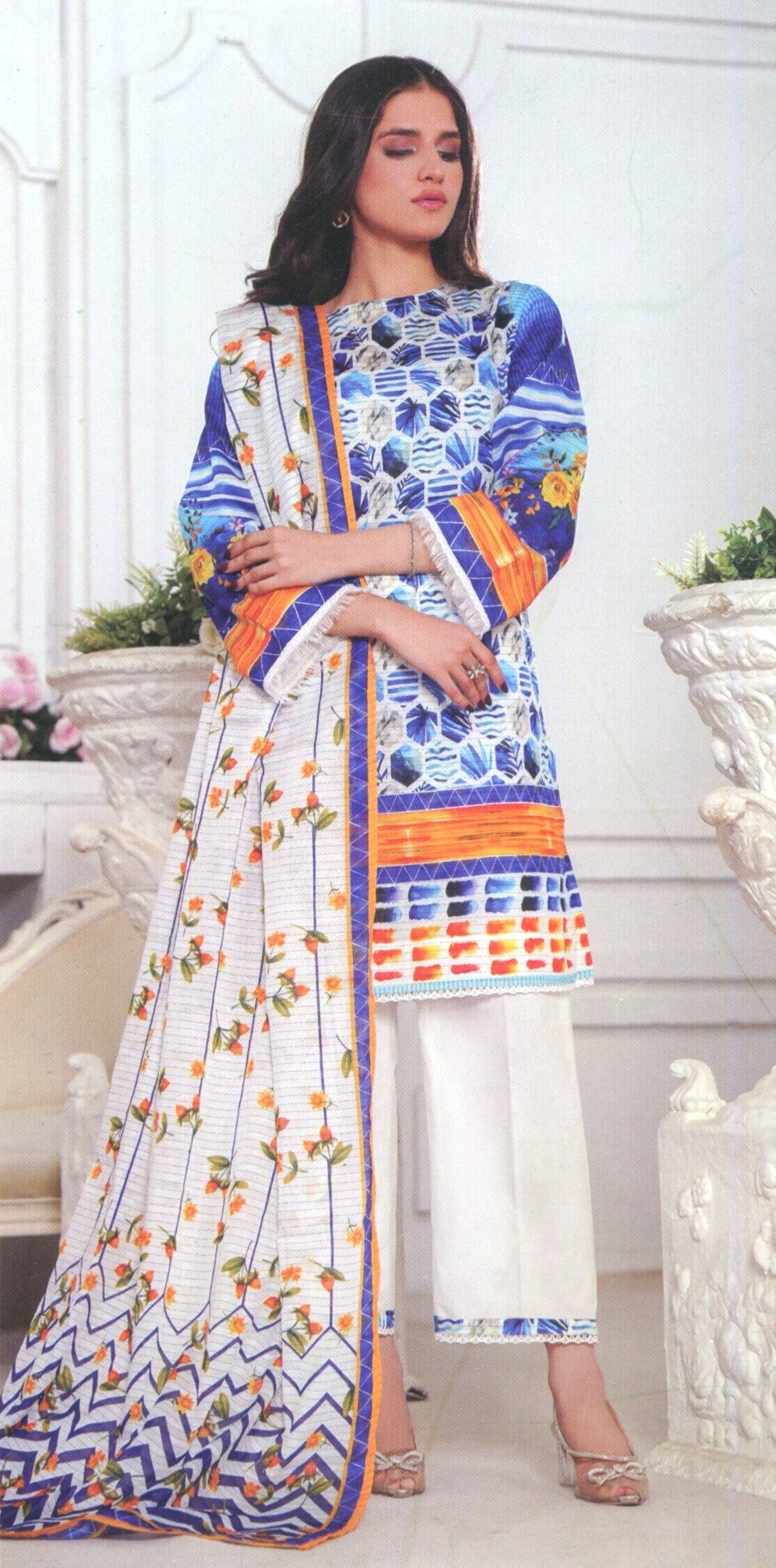 Jaffrani Dhabi Dora VOL-13 Unstitched Printed Lawn 3pc
