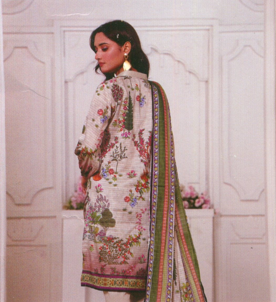 Jaffrani Dhabi Dora VOL-13 Unstitched Printed Lawn 3pc