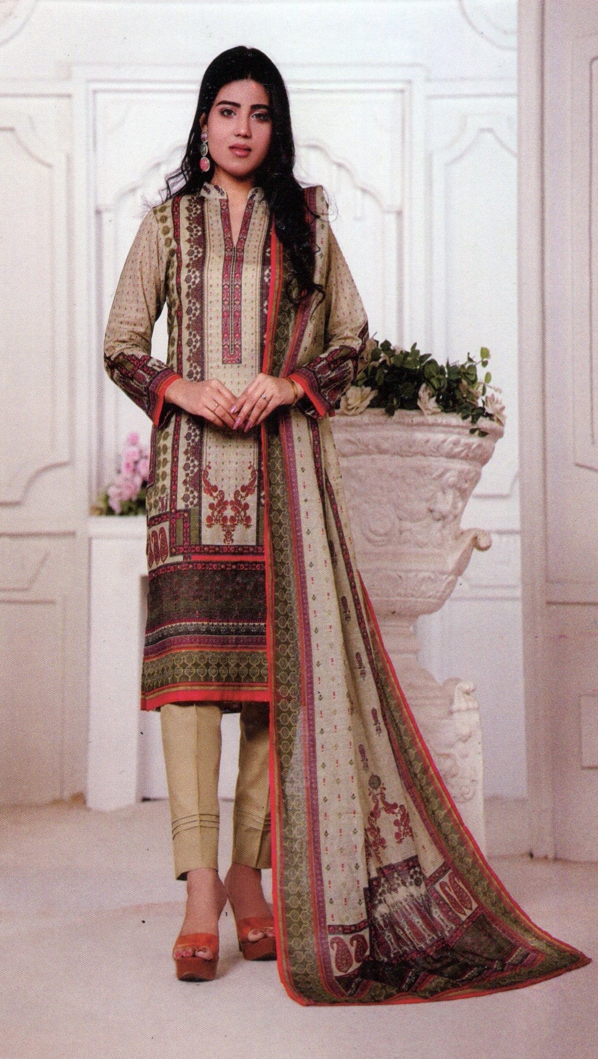 Jaffrani Bana Dora VOL-14 Unstitched Printed Lawn 3pc