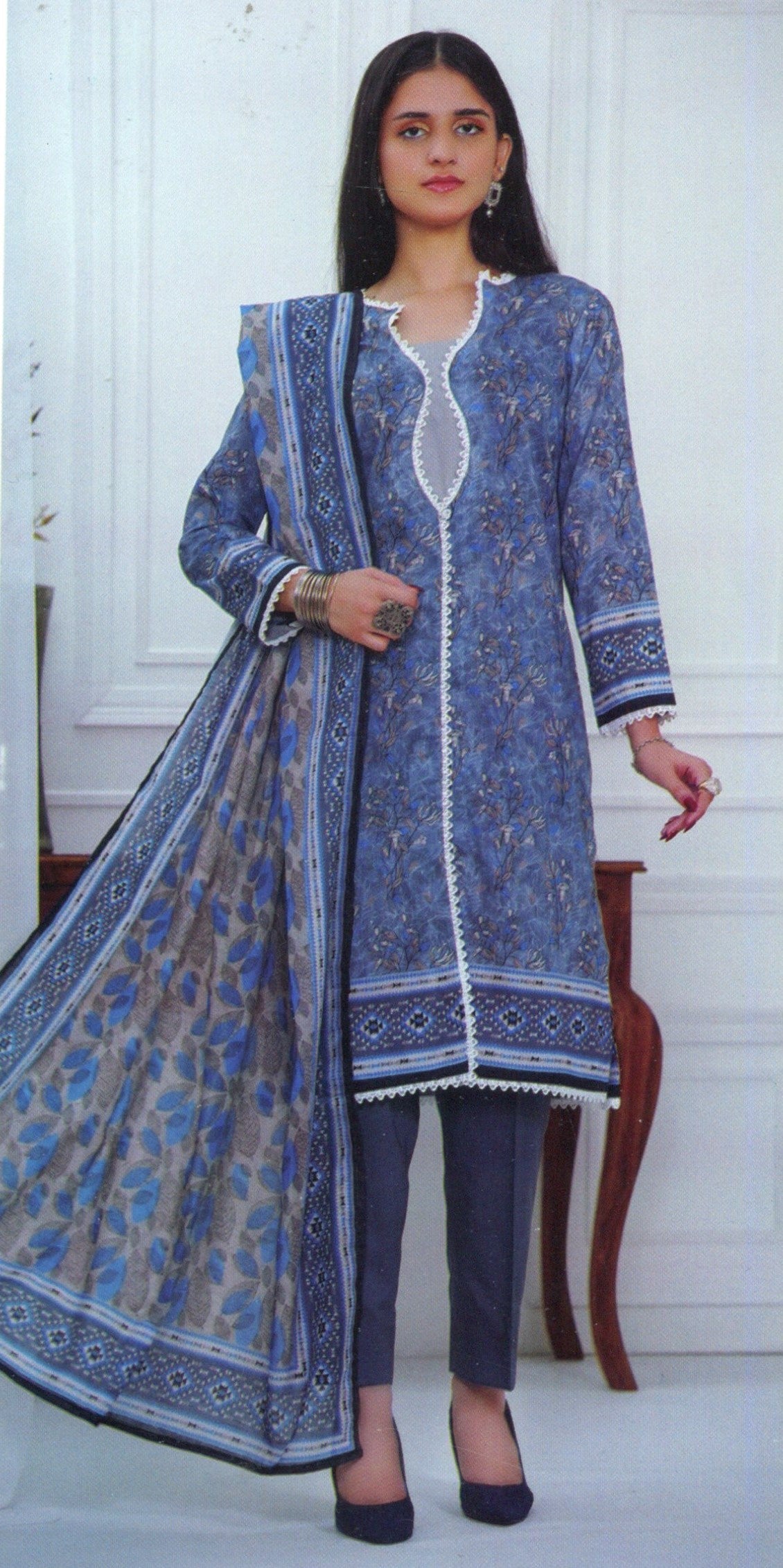 Jaffrani Kayseria VOL-17 Unstitched Printed Lawn 3pc