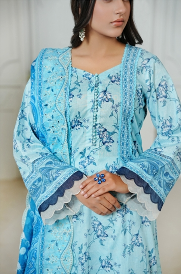 Jaffrani Cutwork VOL-11 Unstitched Embroidered Lawn 3pc