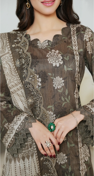 Jaffrani Cutwork VOL-11 Unstitched Embroidered Lawn 3pc