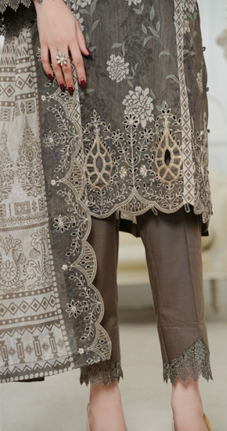 Jaffrani Cutwork VOL-11 Unstitched Embroidered Lawn 3pc