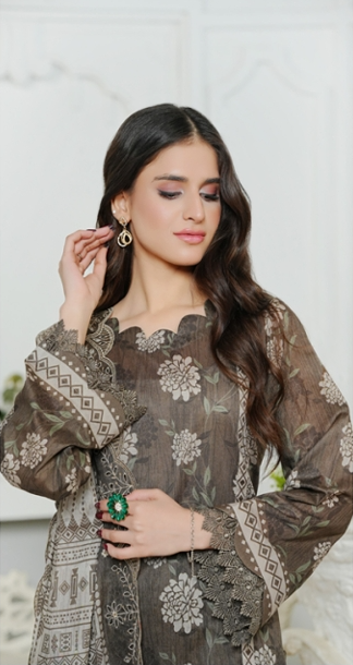 Jaffrani Cutwork VOL-11 Unstitched Embroidered Lawn 3pc
