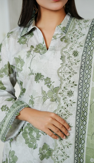Jaffrani Cutwork VOL-11 Unstitched Embroidered Lawn 3pc
