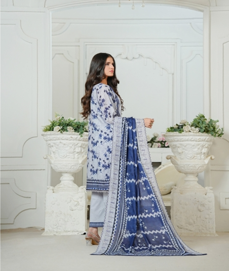 Jaffrani Cutwork VOL-11 Unstitched Embroidered Lawn 3pc