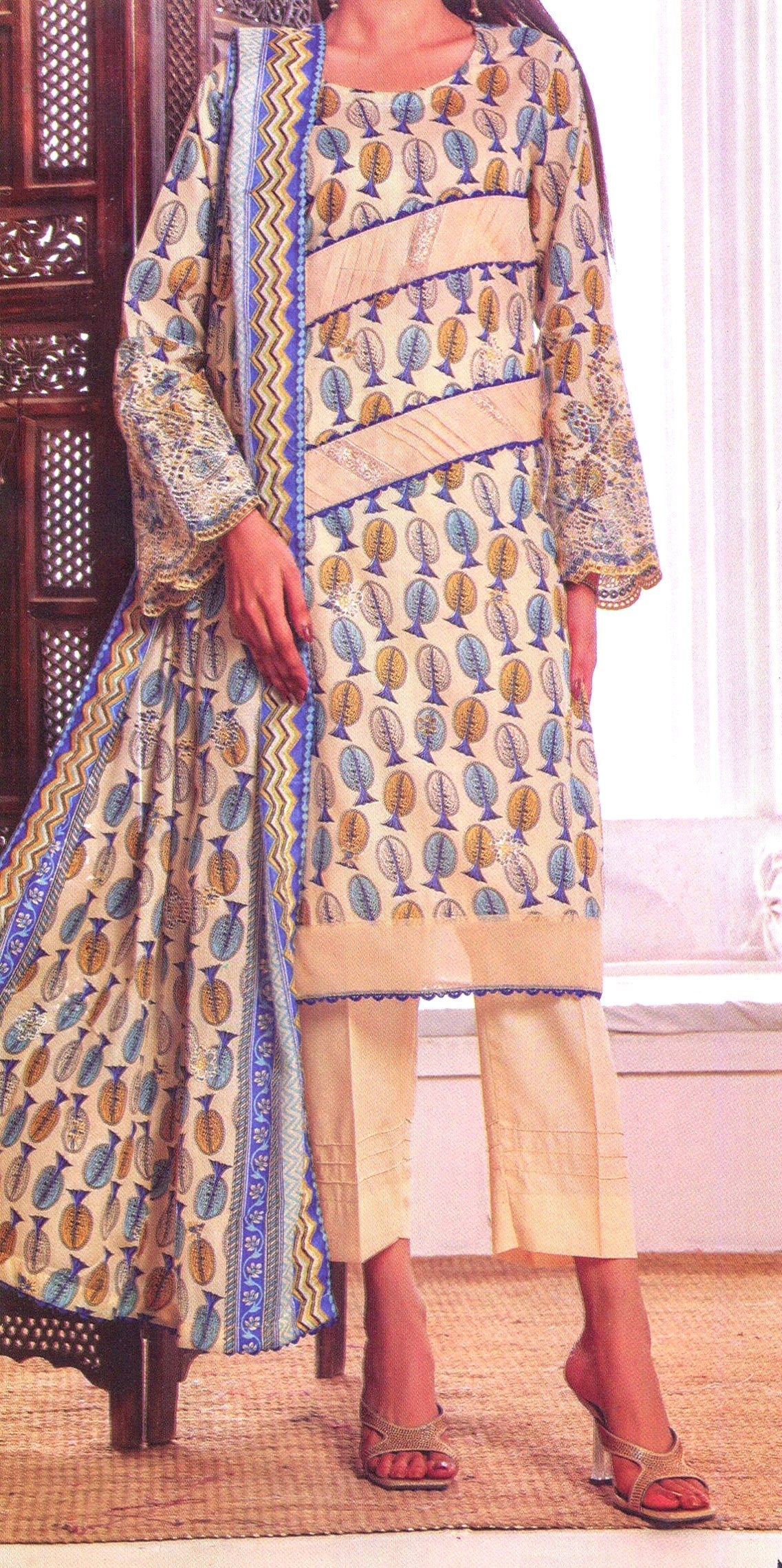 Jaffrani Cutwork VOL-16 Unstitched Embroidered Lawn 3pc