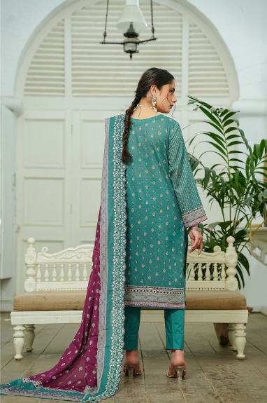 Jaffrani CHAP-15 Unstitched Embroidered Lawn 3pc