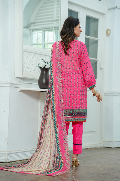 Jaffrani CHAP-15 Unstitched Embroidered Lawn 3pc