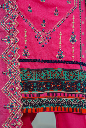 Jaffrani CHAP-15 Unstitched Embroidered Lawn 3pc
