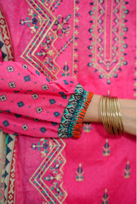 Jaffrani CHAP-15 Unstitched Embroidered Lawn 3pc