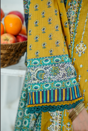 Jaffrani CHAP-15 Unstitched Embroidered Lawn 3pc