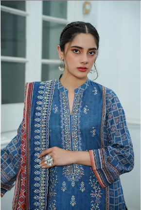 Jaffrani CHAP-15 Unstitched Embroidered Lawn 3pc