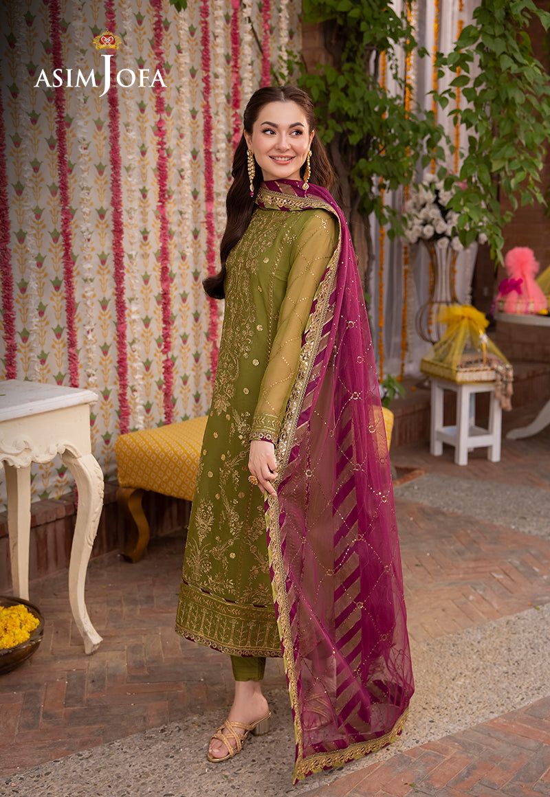 Chiffon Fully Heavy Sequence Dress / Unstitched 3Pcs / DF-FCY-08