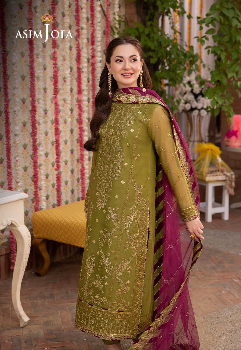 Chiffon Fully Heavy Sequence Dress / Unstitched 3Pcs / DF-FCY-08