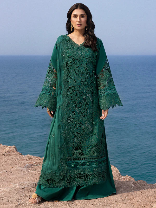 Mahnur Sirene Luxury Embroidered Lawn 3pc