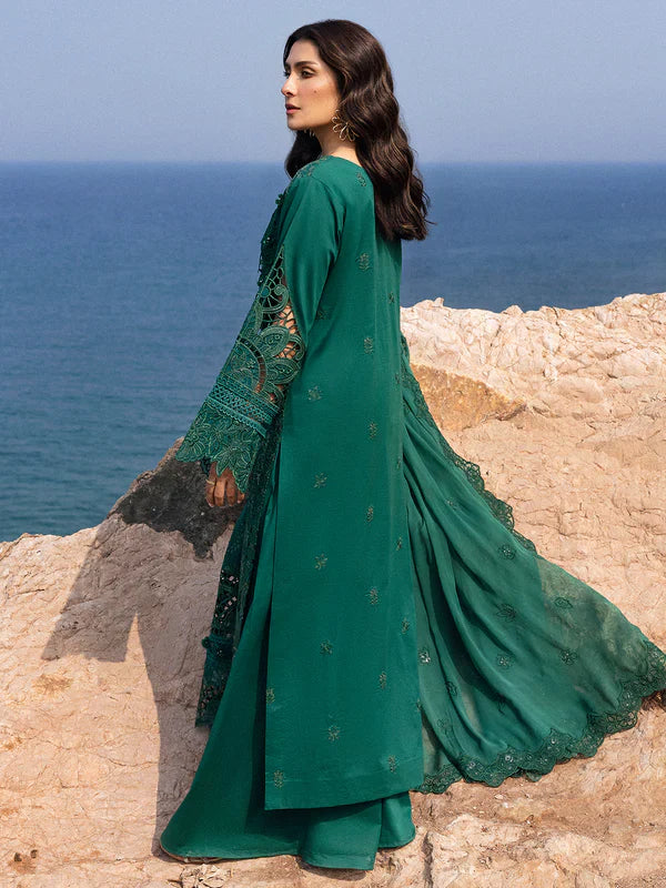 Mahnur Sirene Luxury Embroidered Lawn 3pc