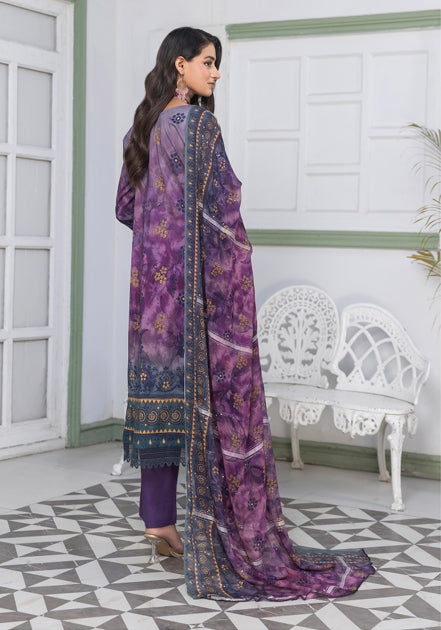 Noor Jahan Rashq-E-Qamar Luxury Embroidered Lawn 3pc