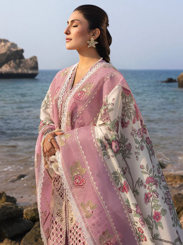 Mahnur Sirene Luxury Embroidered Lawn 3pc