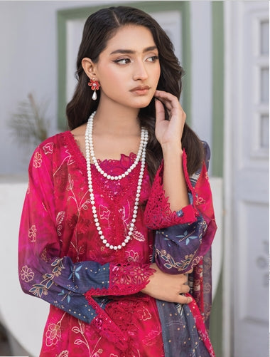 Noor Jahan Rashq-E-Qamar Luxury Embroidered Lawn 3pc