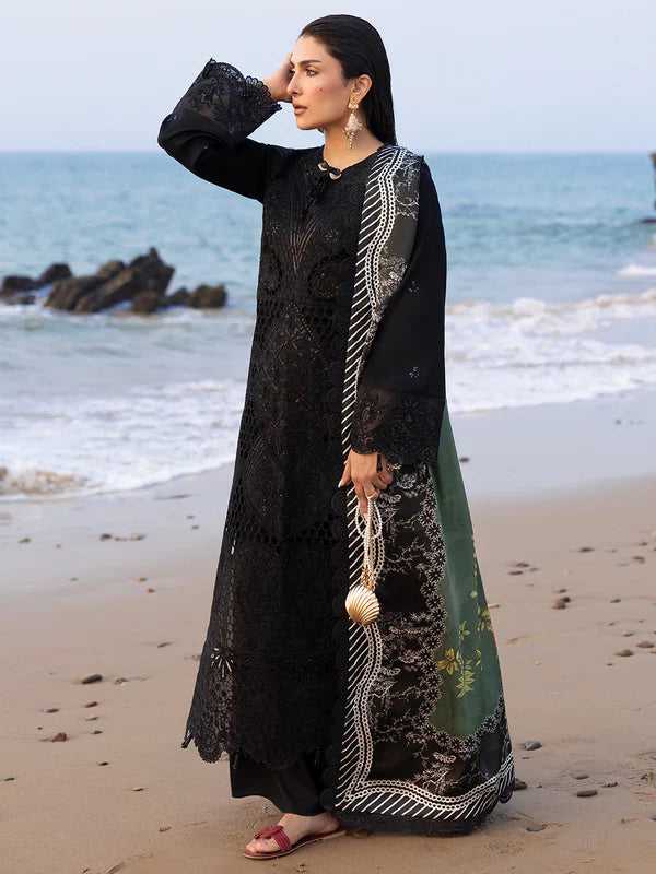 Mahnur Sirene Luxury Embroidered Lawn 3pc