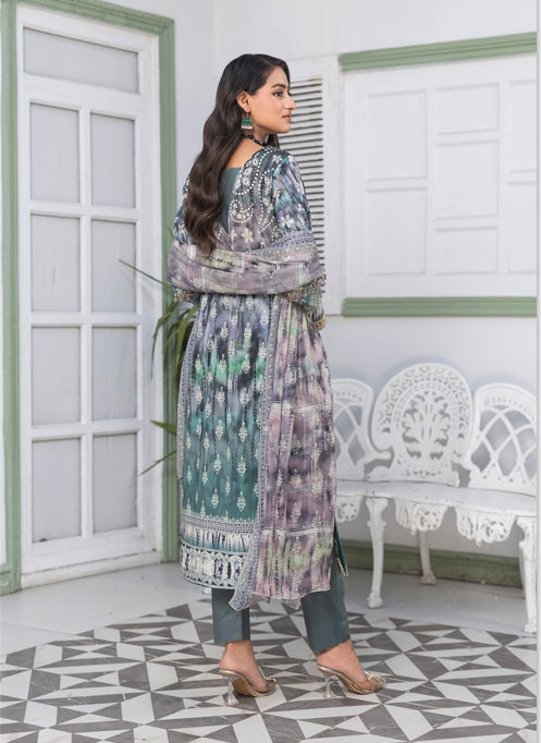 Noor Jahan Rashq-E-Qamar Luxury Embroidered Lawn 3pc
