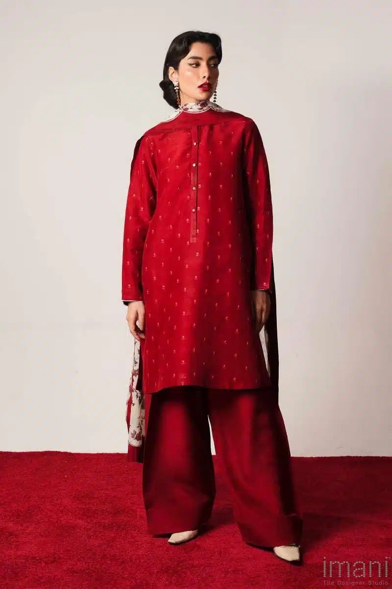 Embroidered Lawn 3PC Unstitched Suit / DF-LWN-12