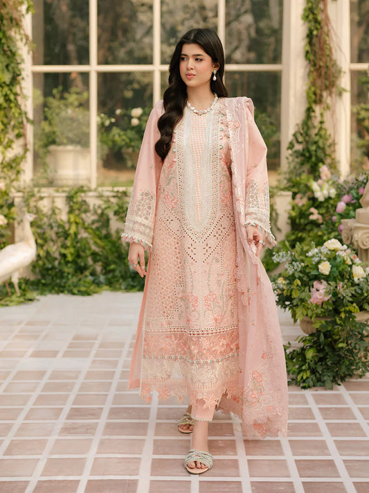 Binilyas Fareesia Luxury Embroidered Lawn 3pc
