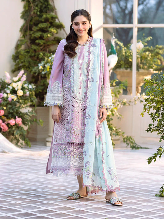Binilyas Fareesia Luxury Embroidered Lawn 3pc