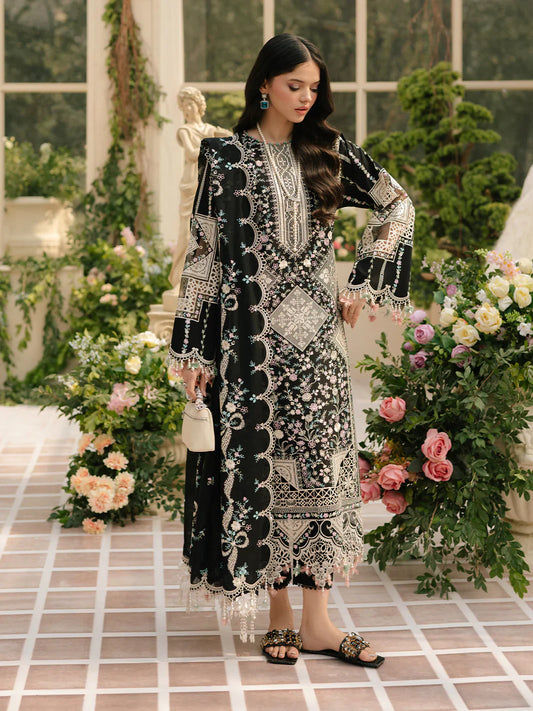 Binilyas Fareesia Luxury Embroidered Lawn 3pc