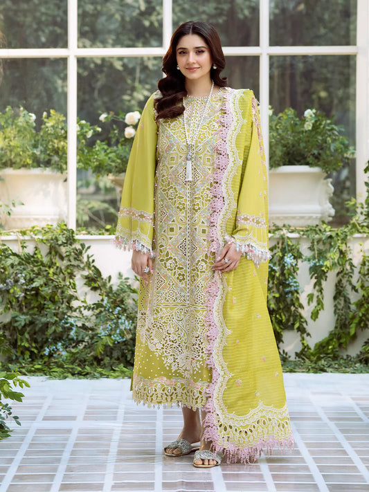 Binilyas Fareesia Luxury Embroidered Lawn 3pc