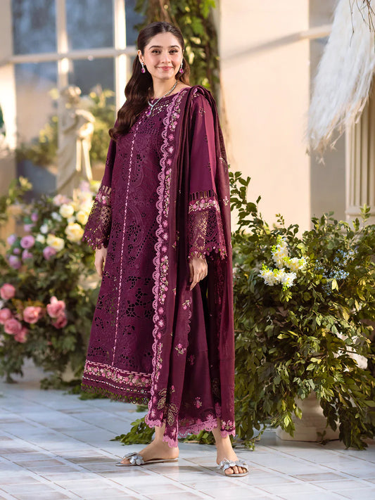 Binilyas Fareesia Luxury Embroidered Lawn 3pc