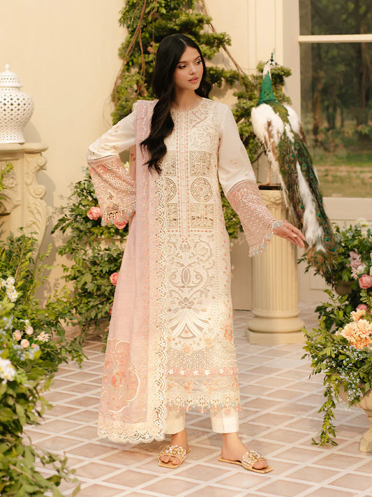Binilyas Fareesia Luxury Embroidered Lawn 3pc