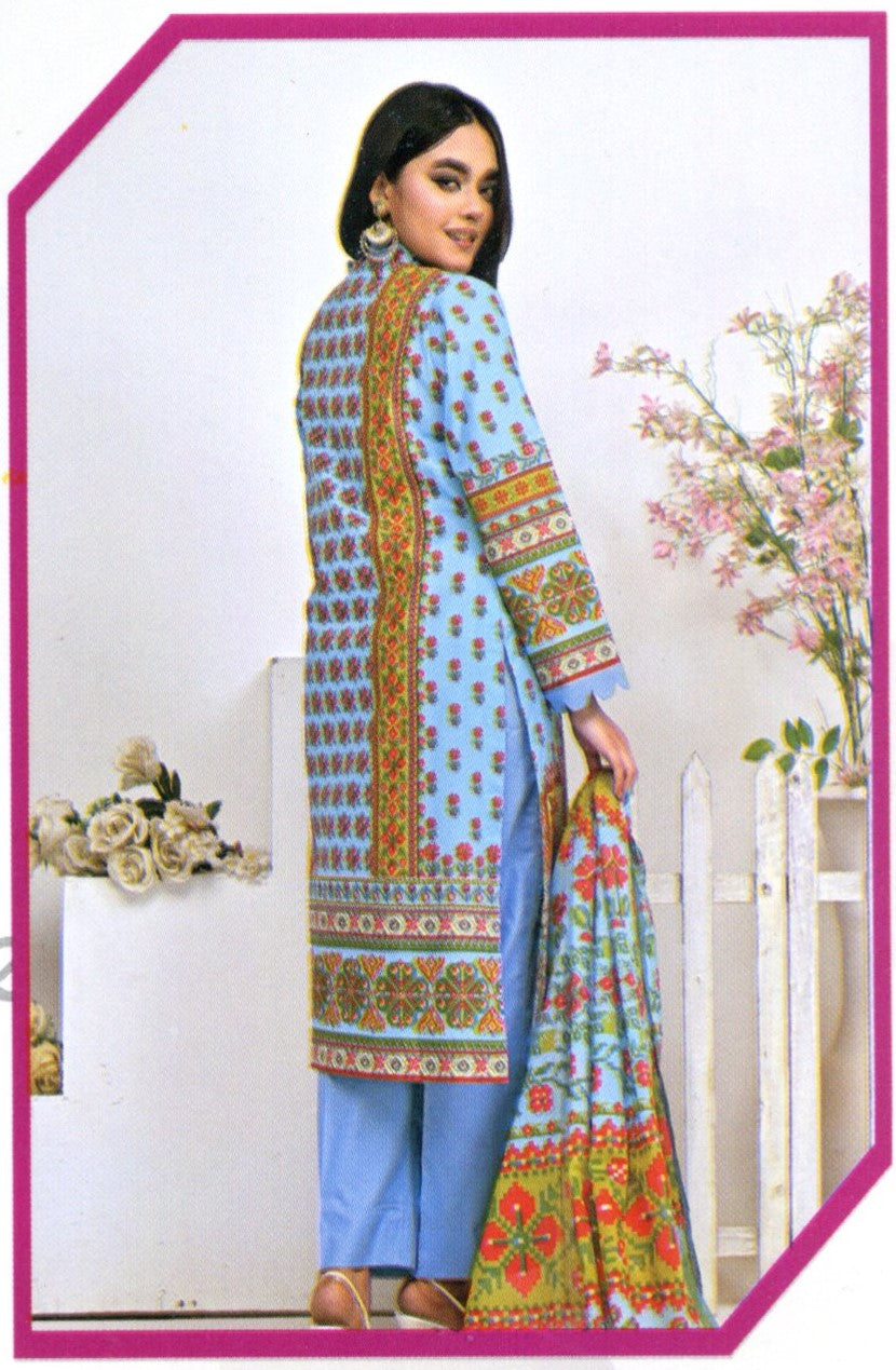 Jaffrani Amal VOL-5 Unstitched Printed Lawn 3pc