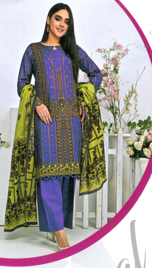 Jaffrani Amal VOL-5 Unstitched Printed Lawn 3pc
