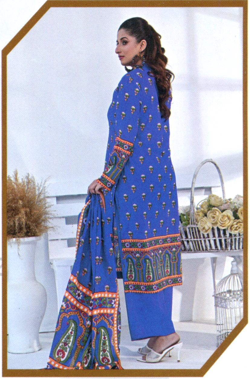 Jaffrani Amal VOL-6 Unstitched Printed Lawn 3pc