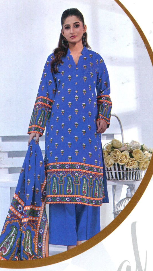 Jaffrani Amal VOL-6 Unstitched Printed Lawn 3pc