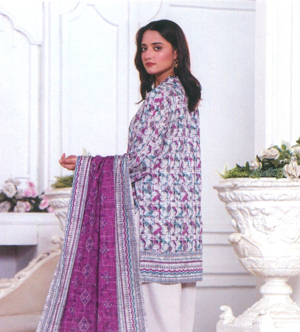 Jaffrani Dhabi Dora VOL-13 Unstitched Printed Lawn 3pc