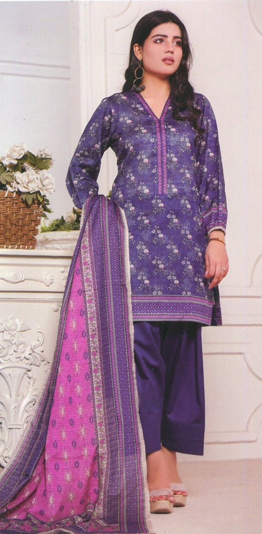 Jaffrani Dhabi Dora VOL-13 Unstitched Printed Lawn 3pc