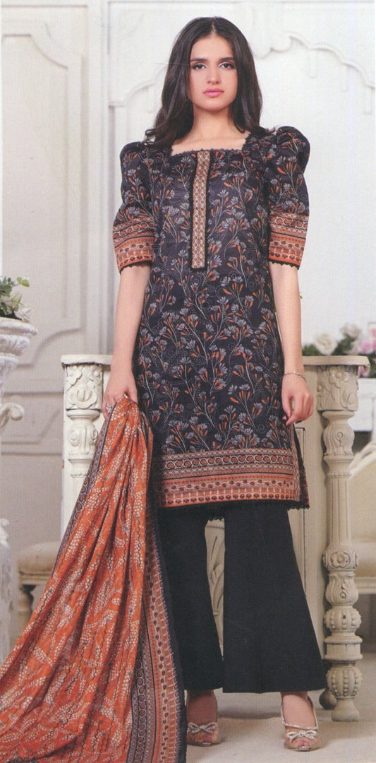 Jaffrani Dhabi Dora VOL-13 Unstitched Printed Lawn 3pc