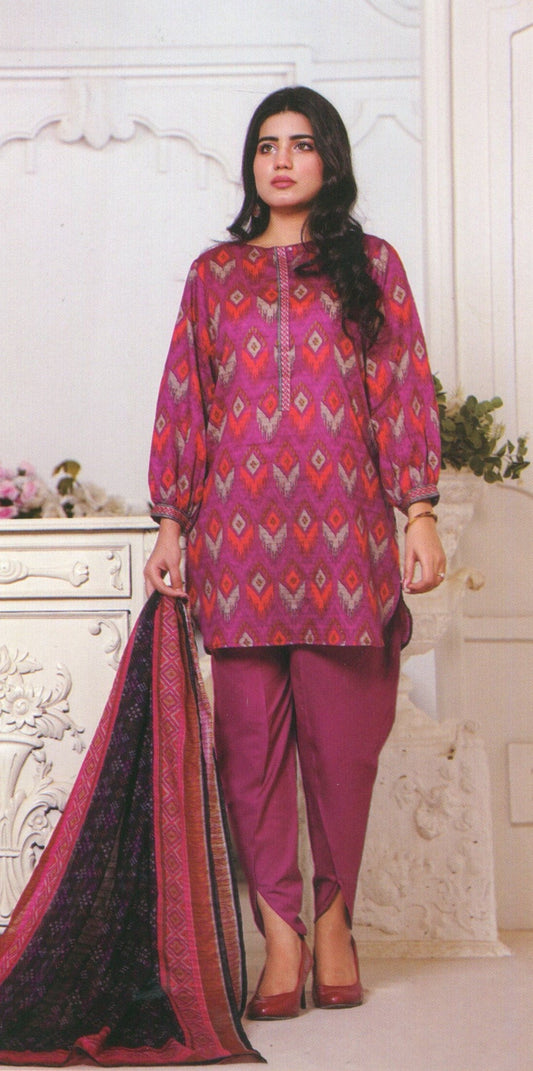Jaffrani Dhabi Dora VOL-13 Unstitched Printed Lawn 3pc