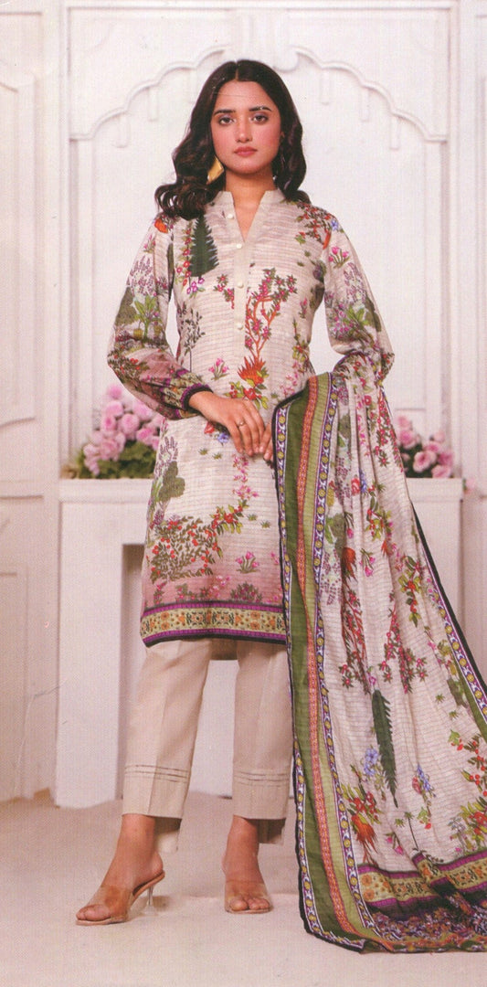 Jaffrani Dhabi Dora VOL-13 Unstitched Printed Lawn 3pc