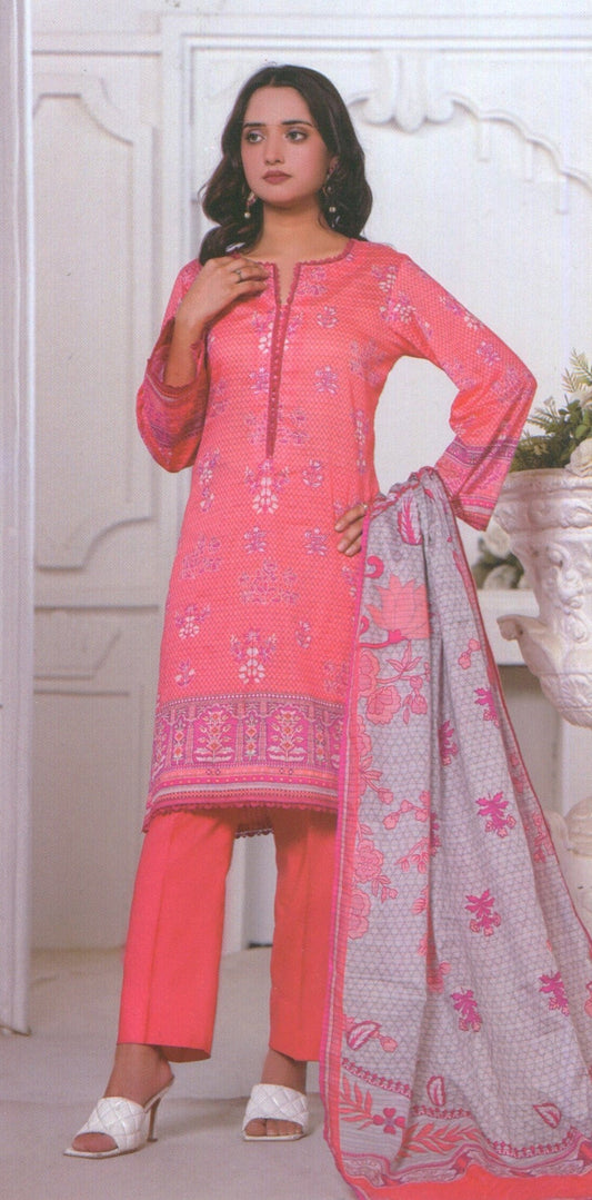 Jaffrani Dhabi Dora VOL-13 Unstitched Printed Lawn 3pc